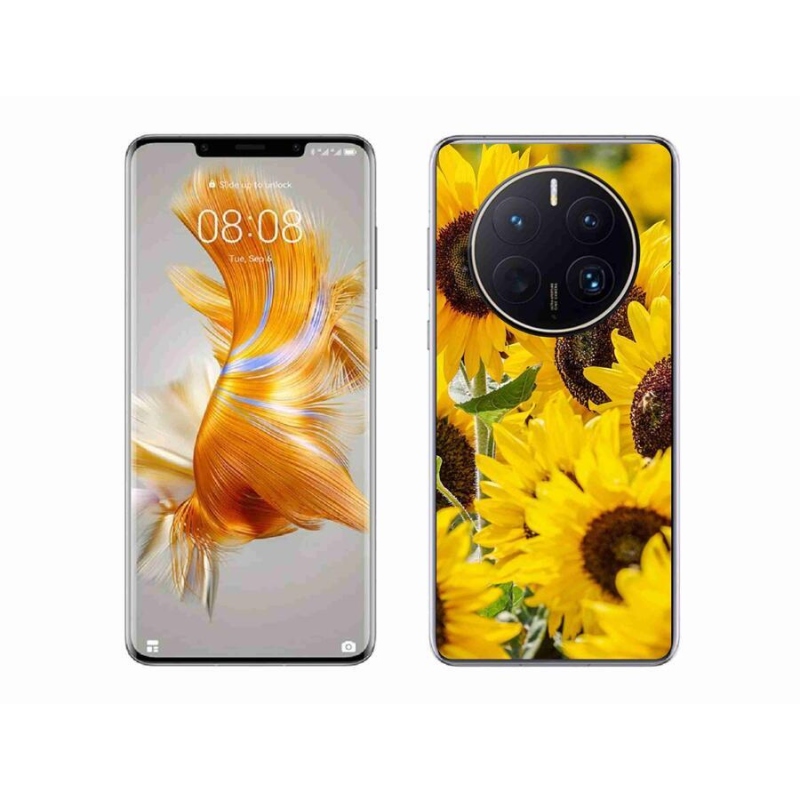 Zselés borítás mmCase a Huawei Mate 50 Pro készülékhez - Napraforgó