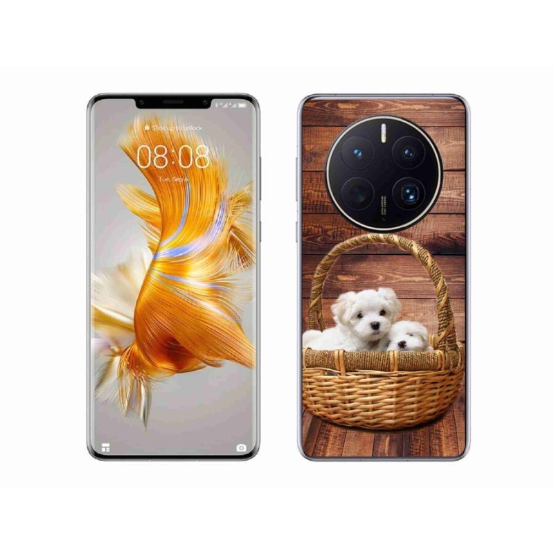 Gél borítás mmCase a Huawei Mate 50 Pro számára - kölyökkutyák