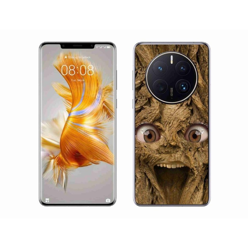 Gél borító mmCase mobiltelefonhoz Huawei Mate 50 Pro - vidám fa szemekkel