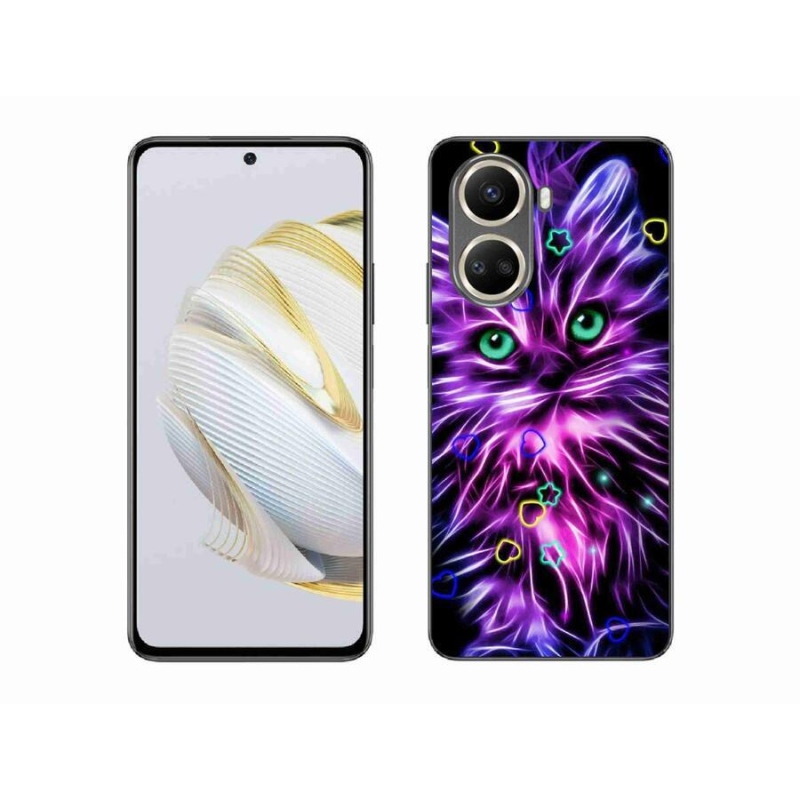 Gél borítás mmCase a Huawei Nova 10 SE számára - absztrakt macska
