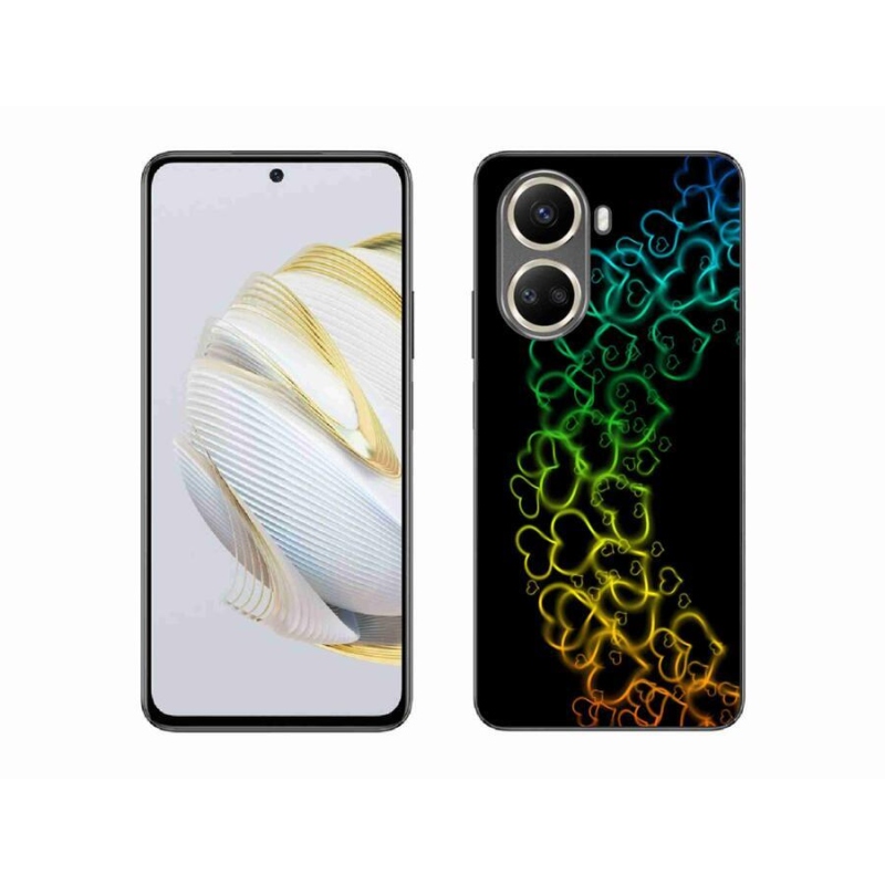 Gél borító mmCase mobiltelefonhoz Huawei Nova 10 SE - színes szívek