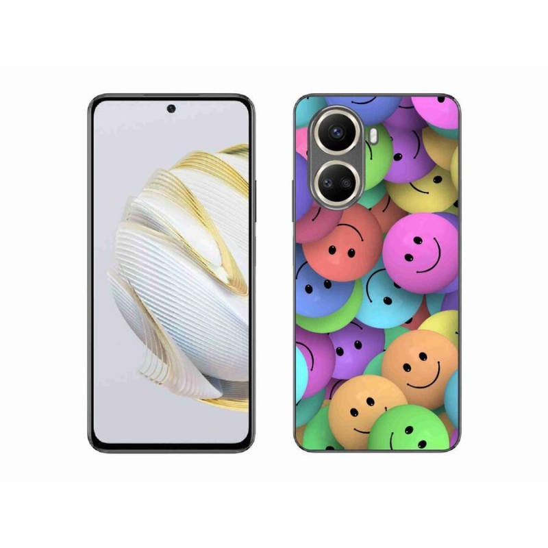 Gél borító mmCase mobil Huawei Nova 10 SE - színes smiley-k