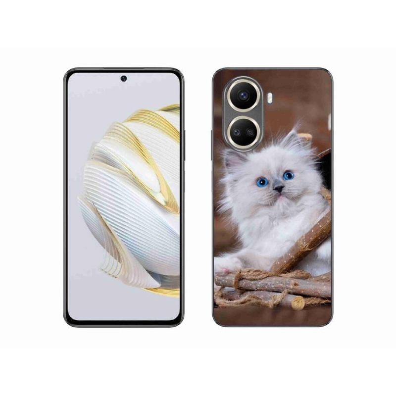 Gél borítás mmCase a Huawei Nova 10 SE-hez - fehér cica
