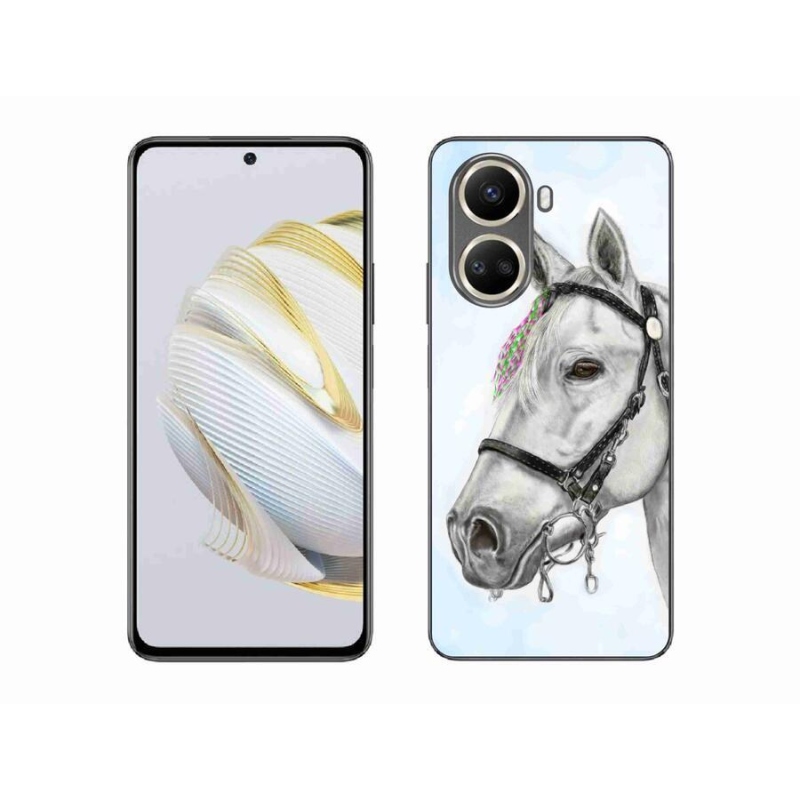 Zselés borítás mmCase a Huawei Nova 10 SE-hez - fehér ló 1