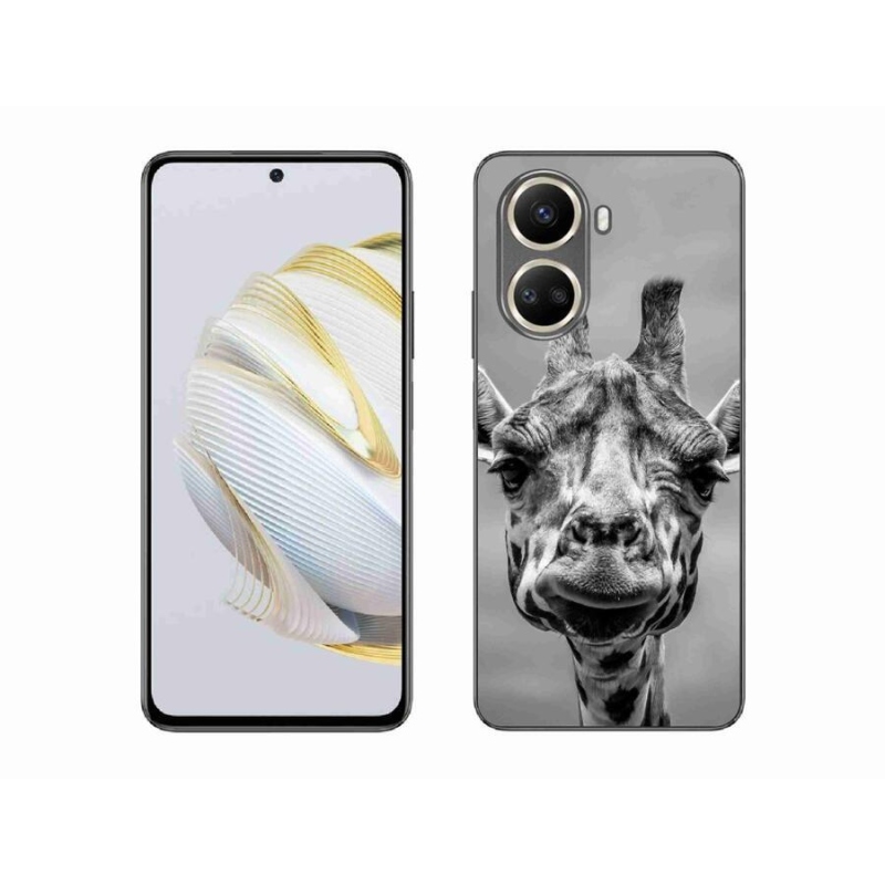 Zselés borítás mmCase a Huawei Nova 10 SE-hez - fekete-fehér zsiráf