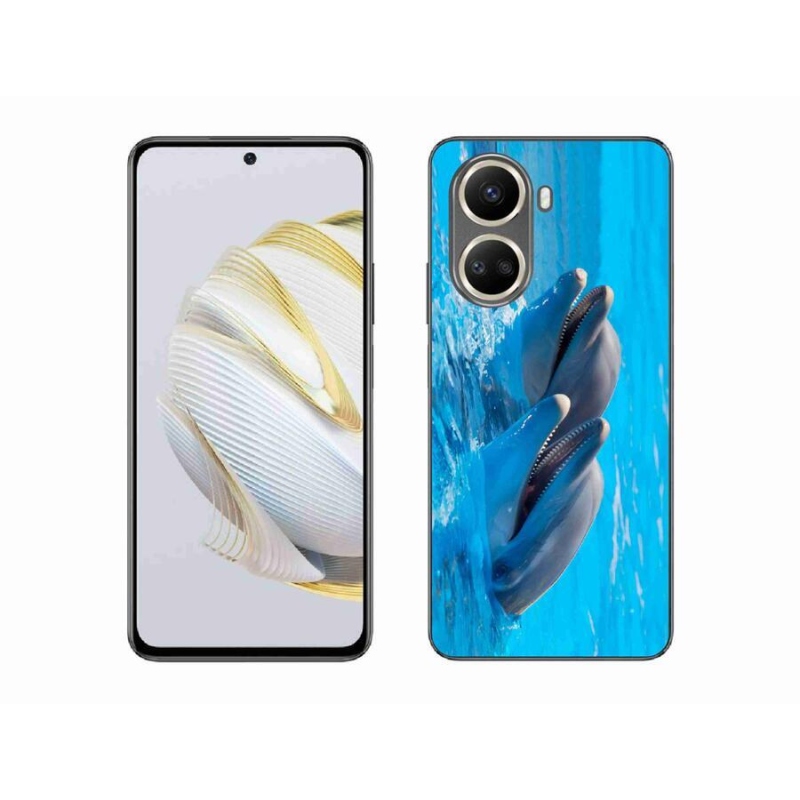 Gél borítás mmCase mobil Huawei Nova 10 SE - delfinek