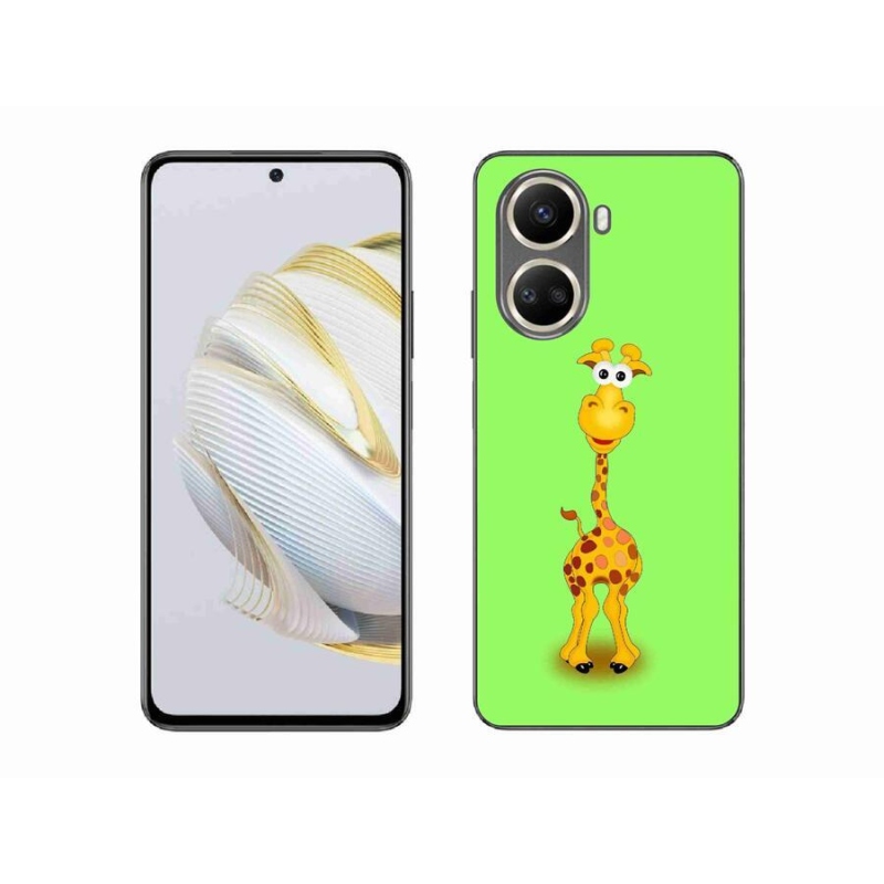 Gél borítás mmCase mobil Huawei Nova 10 SE - rajzfilm zsiráfhoz