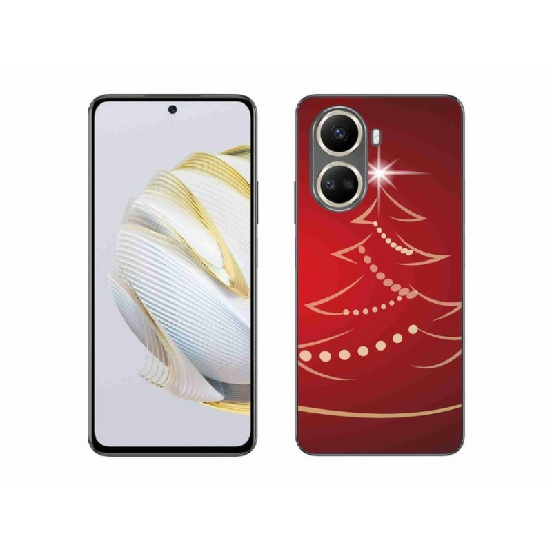 Gél borító mmCase mobil Huawei Nova 10 SE - karácsonyfa karikatúra