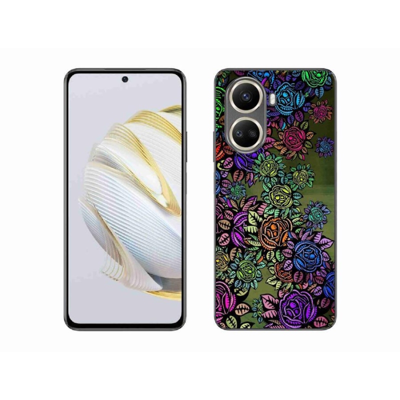 Gél borító mmCase a mobil Huawei Nova 10 SE - virágok 6