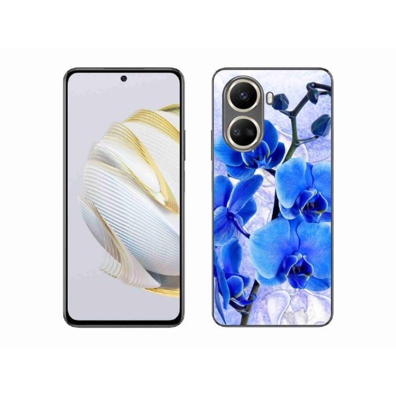Gél borítás mmCase a Huawei Nova 10 SE-hez - kék virágok