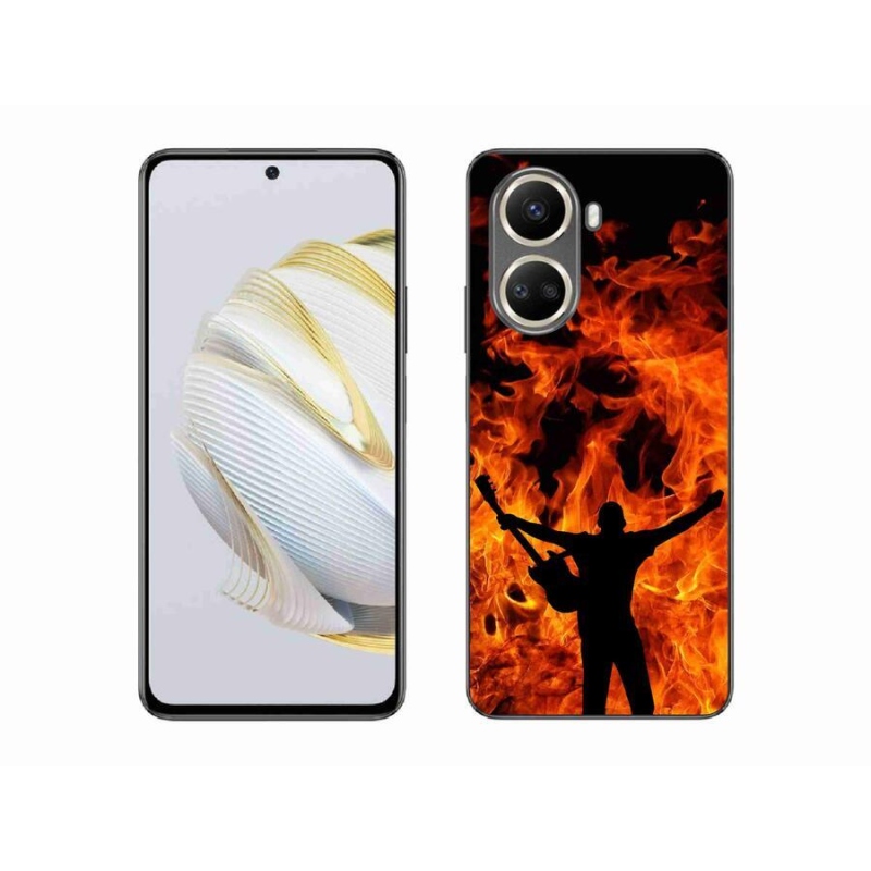 Gél borító mmCase mobil Huawei Nova 10 SE - zenész és tűz