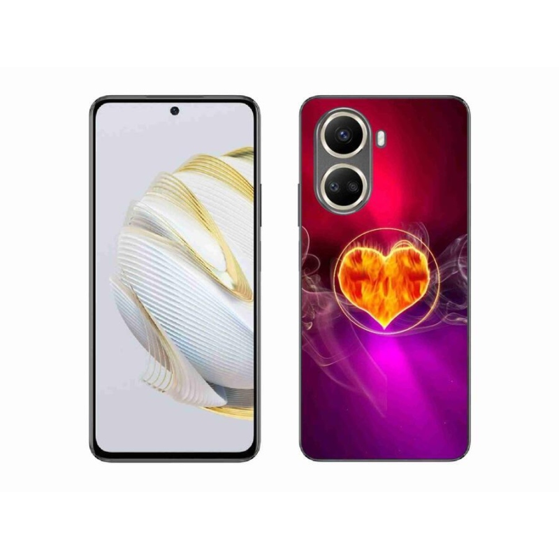 Gél borítás mmCase mobil Huawei Nova 10 SE - tüzes szív