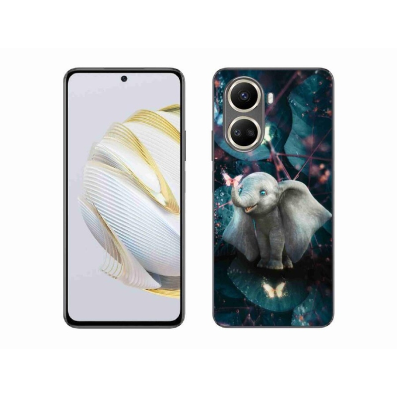 Gél borító mmCase a mobil Huawei Nova 10 SE - aranyos elefánthoz