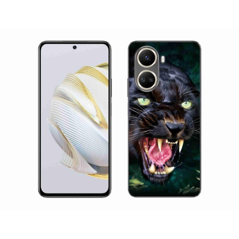 Gél borítás mmCase a Huawei Nova 10 SE számára - dühös fekete párduc