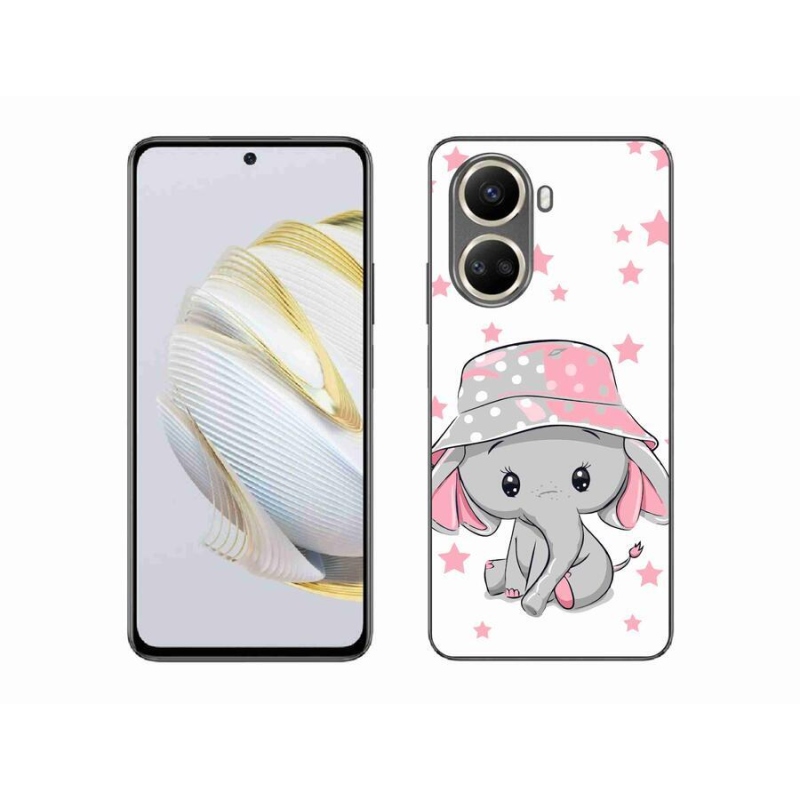 Gél borítás mmCase a Huawei Nova 10 SE-hez - rózsaszín elefánt