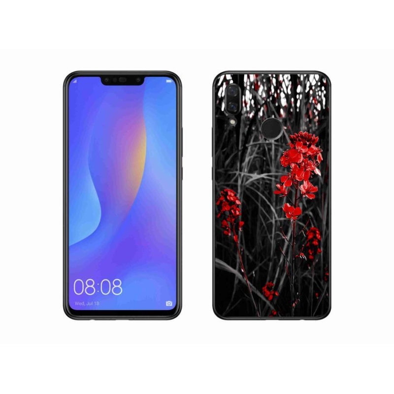 Gél borítás mmCase a Huawei Nova 3 - piros növényhez