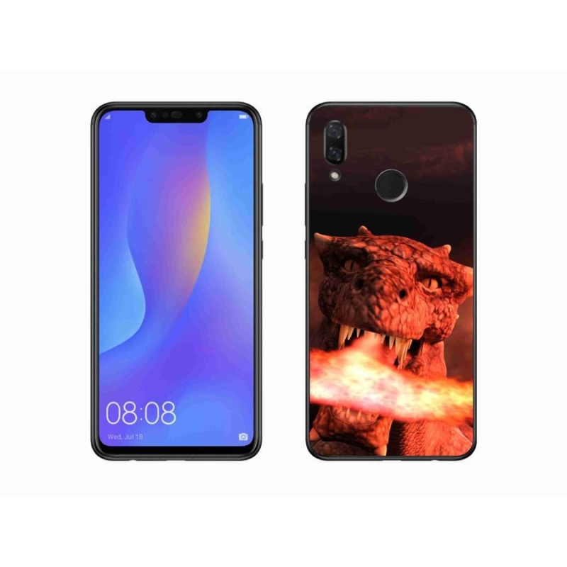 Gél borítás mmCase a mobil Huawei Nova 3 - sárkányhoz