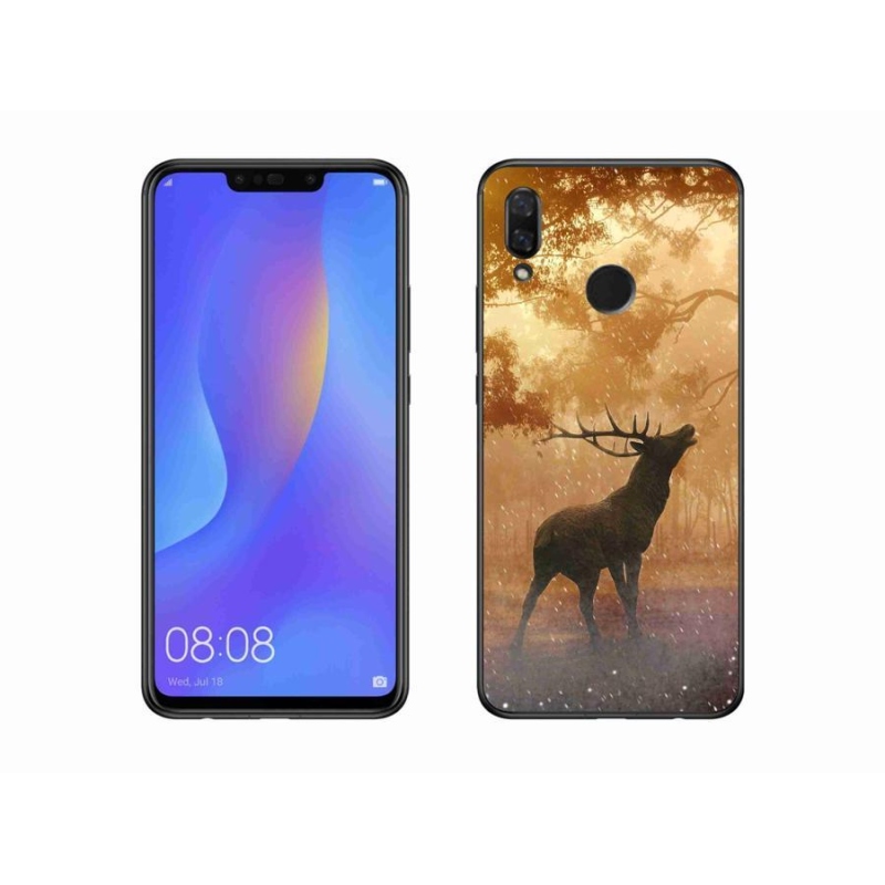 Gél borító mmCase mobil Huawei Nova 3 - szarvas a vadászaton