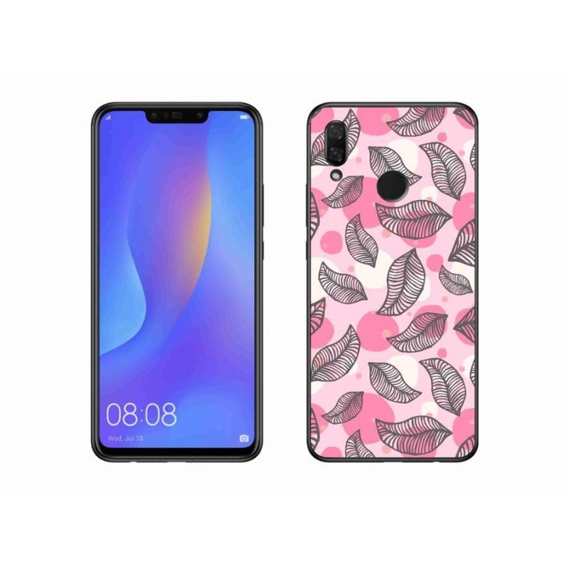 Gél borító mmCase mobil Huawei Nova 3 - rajzfilm hulló levelek