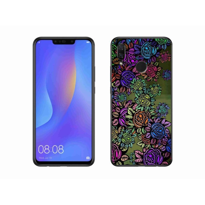 Gél borító mmCase a mobil Huawei Nova 3 - virágokhoz 6