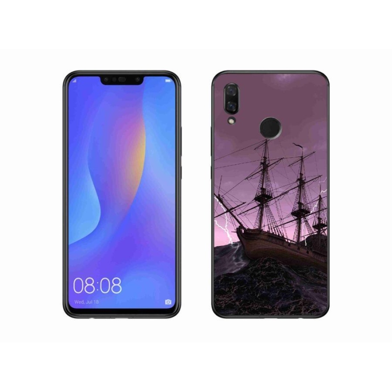 Gél borítás mmCase a Huawei Nova 3 számára - hajó a viharban