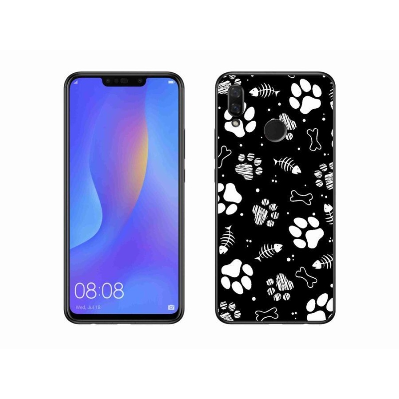 Gél borítás mmCase mobil Huawei Nova 3 - kutyamancsok