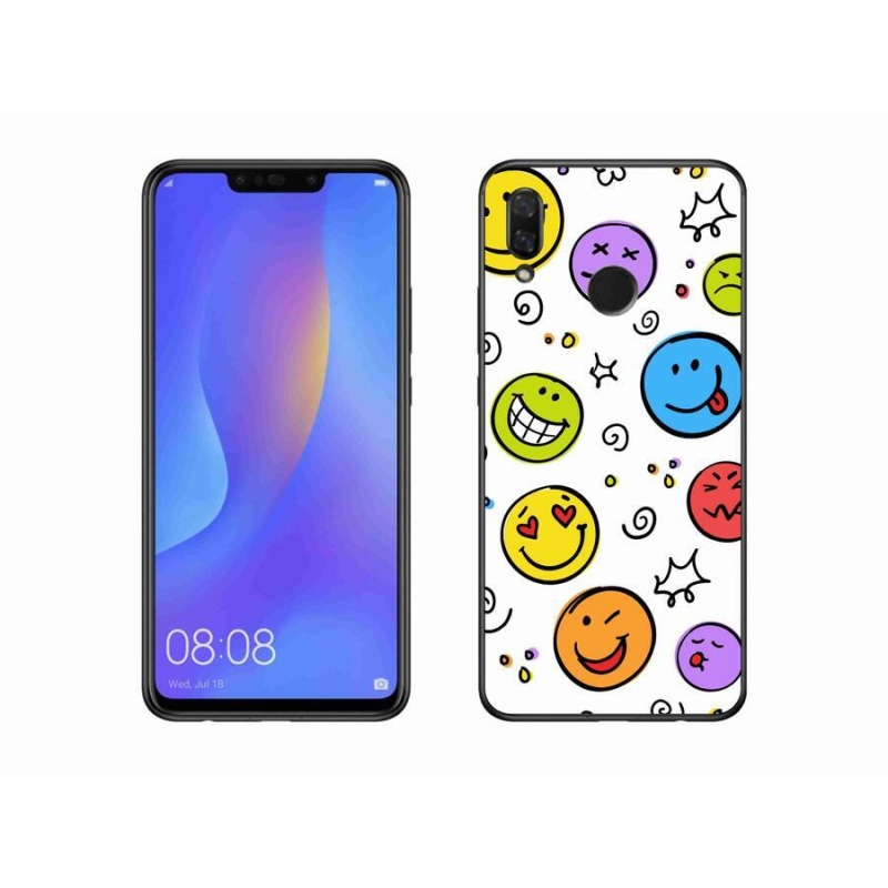 Gél borító mmCase a Huawei Nova 3 készülékhez - smiley-k