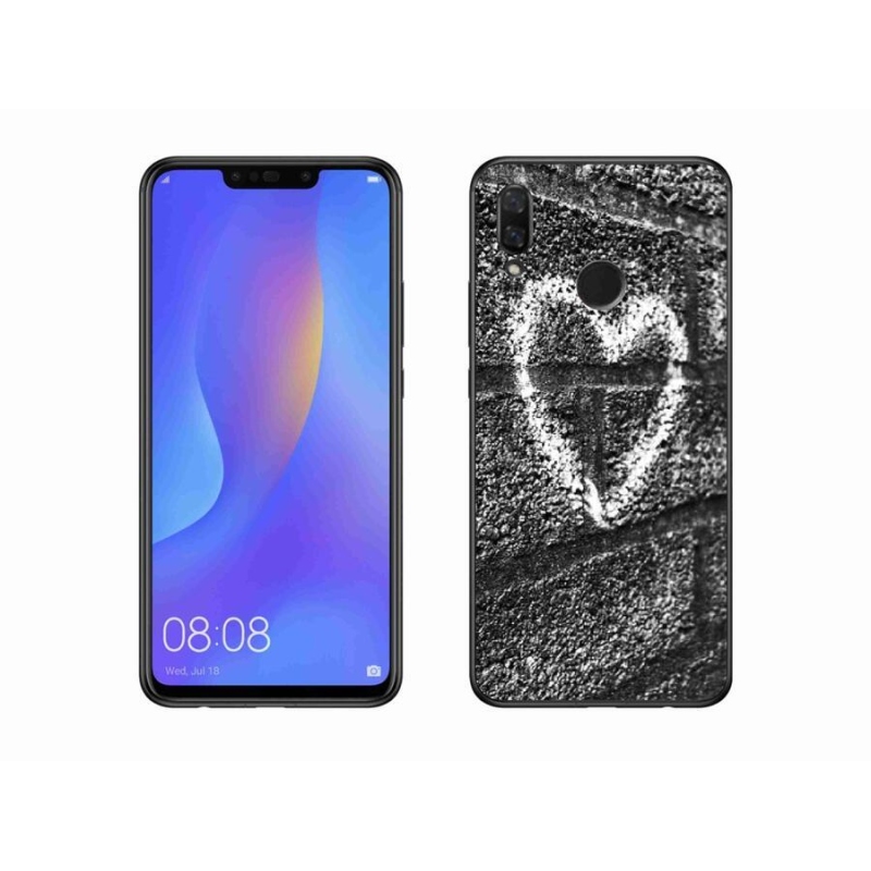 Gél borító mmCase mobil Huawei Nova 3 - szív a falon
