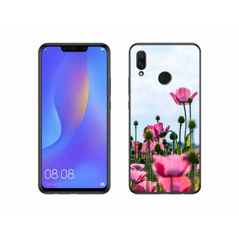 Gél borítás mmCase mobil Huawei Nova 3 - mákos mák