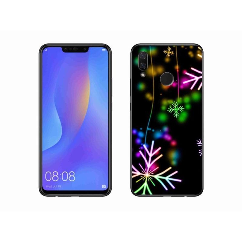 Gél borító mmCase a mobiltelefonon Huawei Nova 3i - színes pelyhek