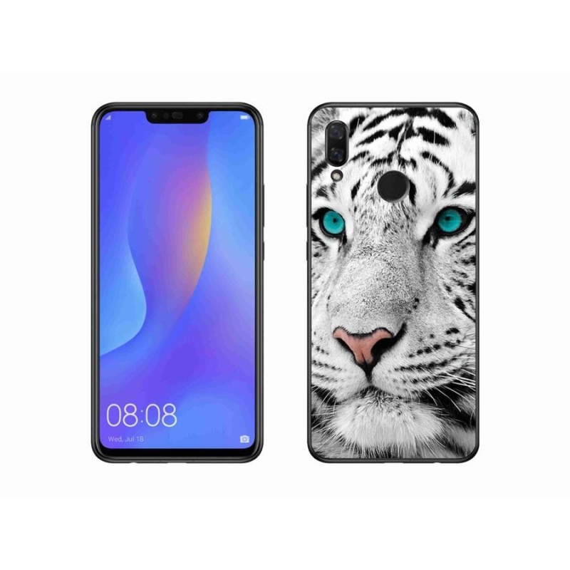 Gél borítás mmCase a Huawei Nova 3i készülékhez - fehér tigris