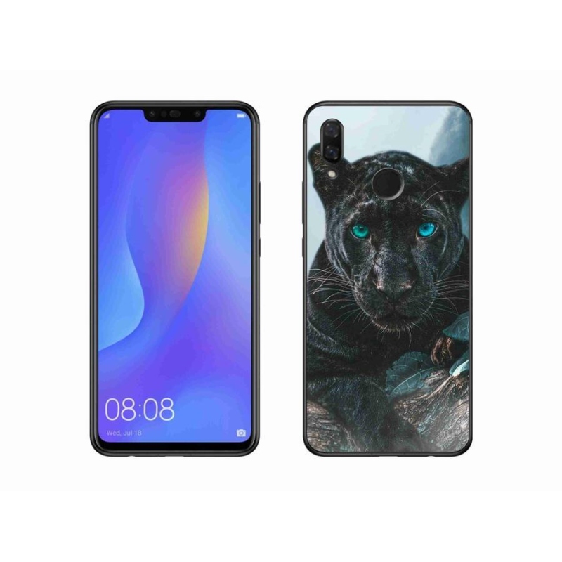 Gél borítás mmCase a Huawei Nova 3i készülékhez - fekete párduc