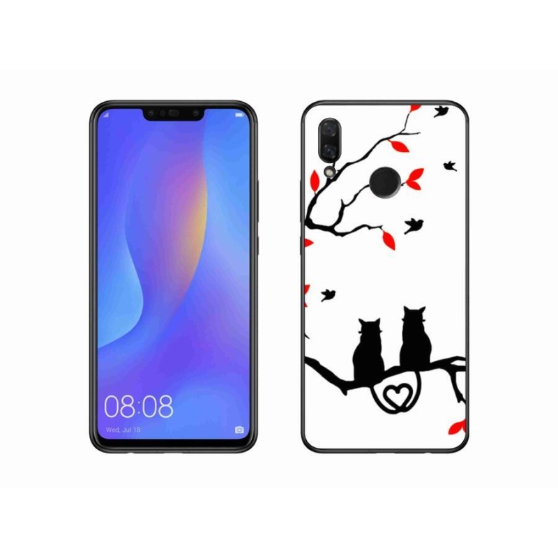 Gél borító mmCase a Huawei Nova 3i készülékhez - macska szeretet