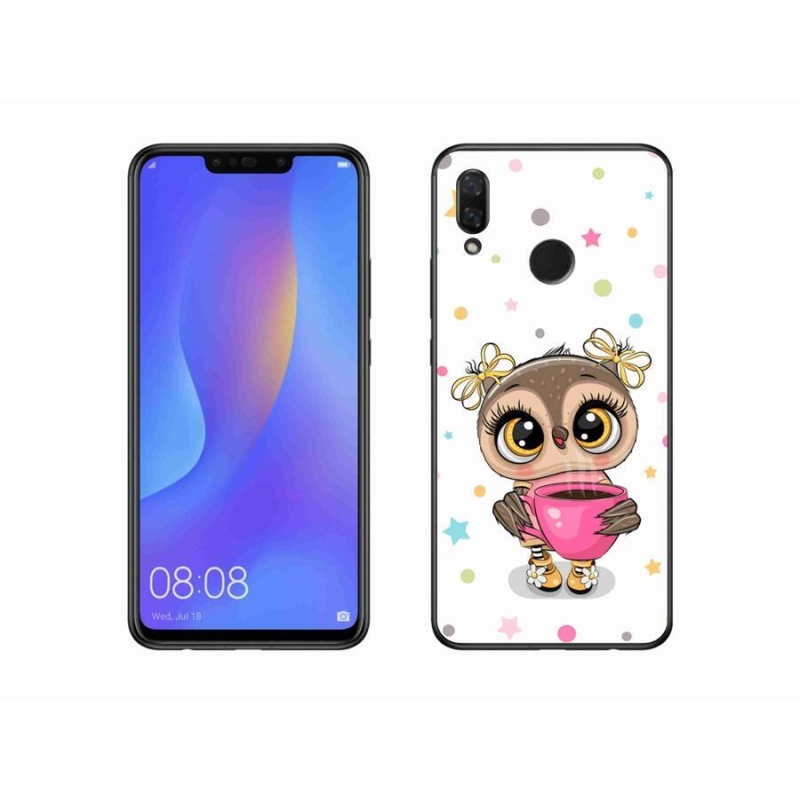 Gél borító mmCase a Huawei Nova 3i készülékhez - rajzfilm bagoly