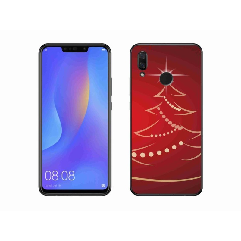 Gél borítás mmCase a Huawei Nova 3i számára - karácsonyfa karikatúra