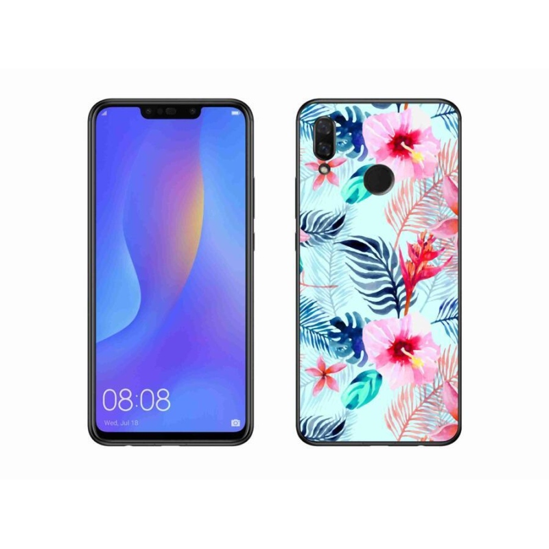 Gél borító mmCase a mobil Huawei Nova 3i - virágokhoz