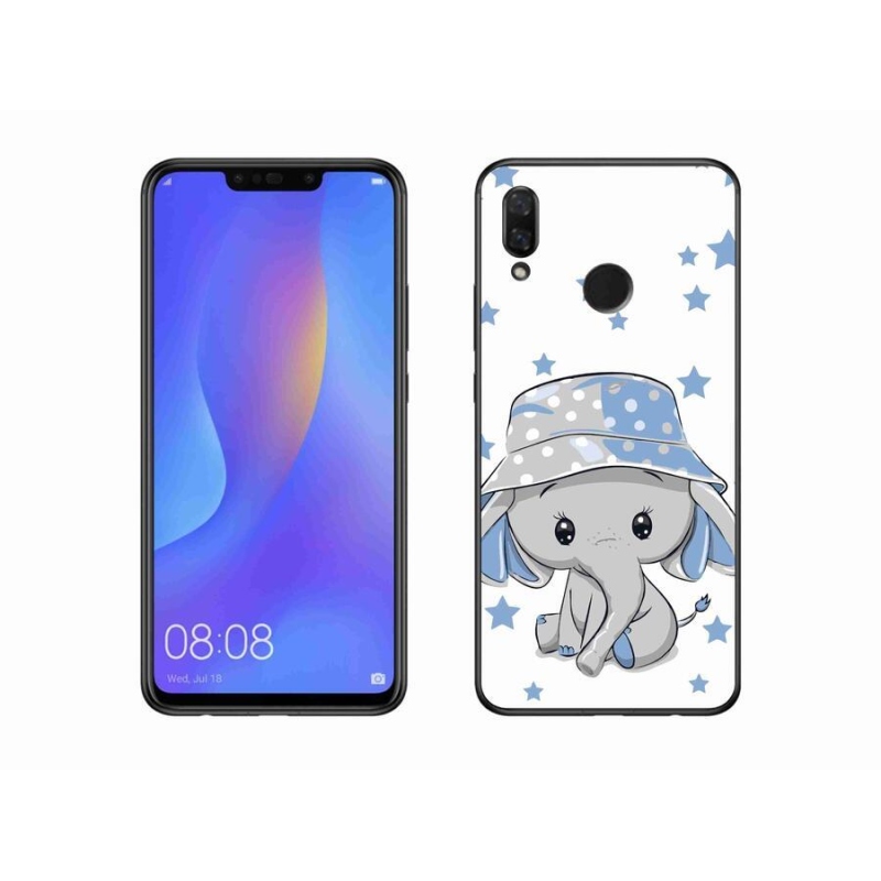 Gél borítás mmCase a Huawei Nova 3i készülékhez - kék elefánt