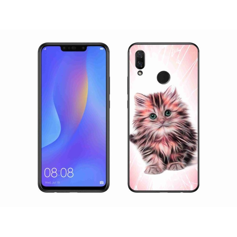 Gél borító mmCase mobil Huawei Nova 3i - aranyos cica