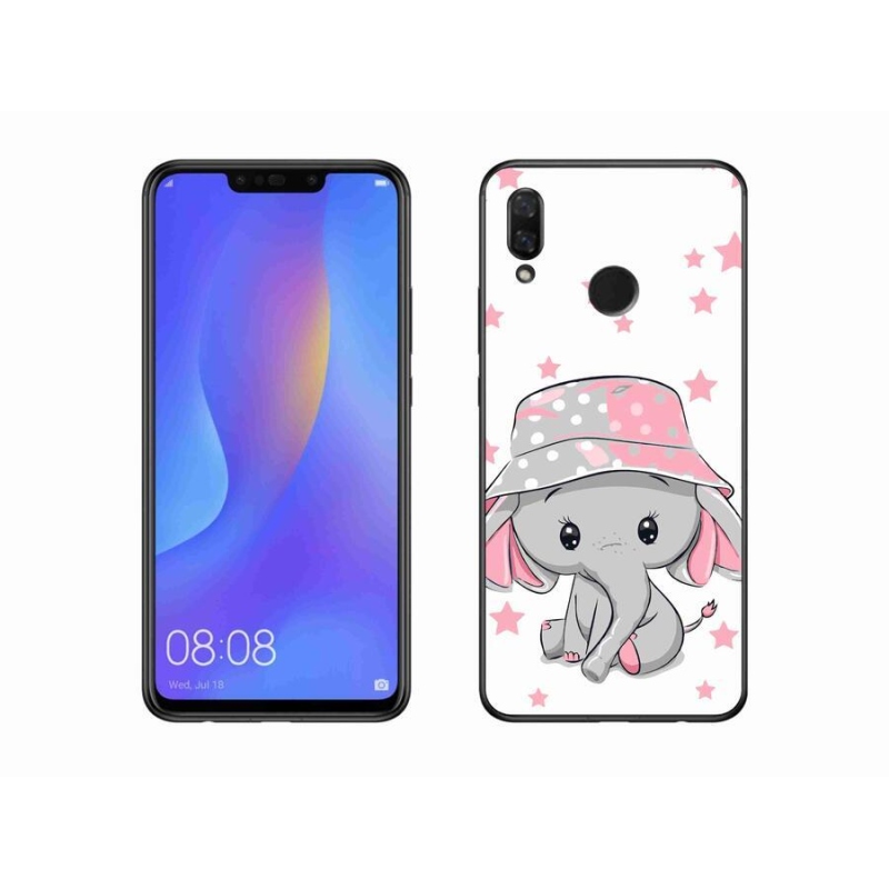 Gél borítás mmCase a Huawei Nova 3i készülékhez - rózsaszín elefánt