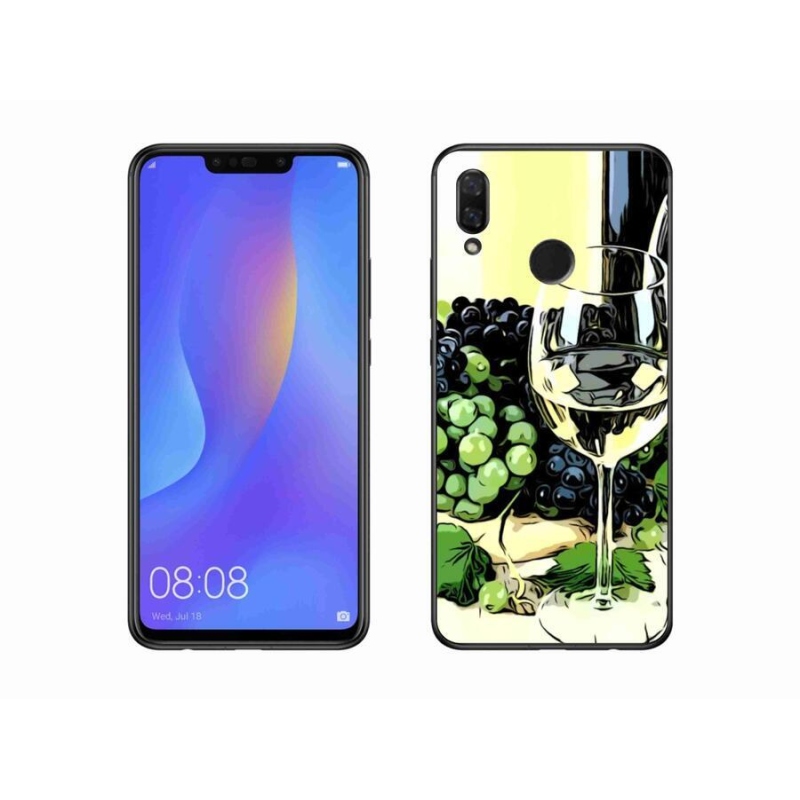Gél borító mmCase mobil Huawei Nova 3i - pohár bor
