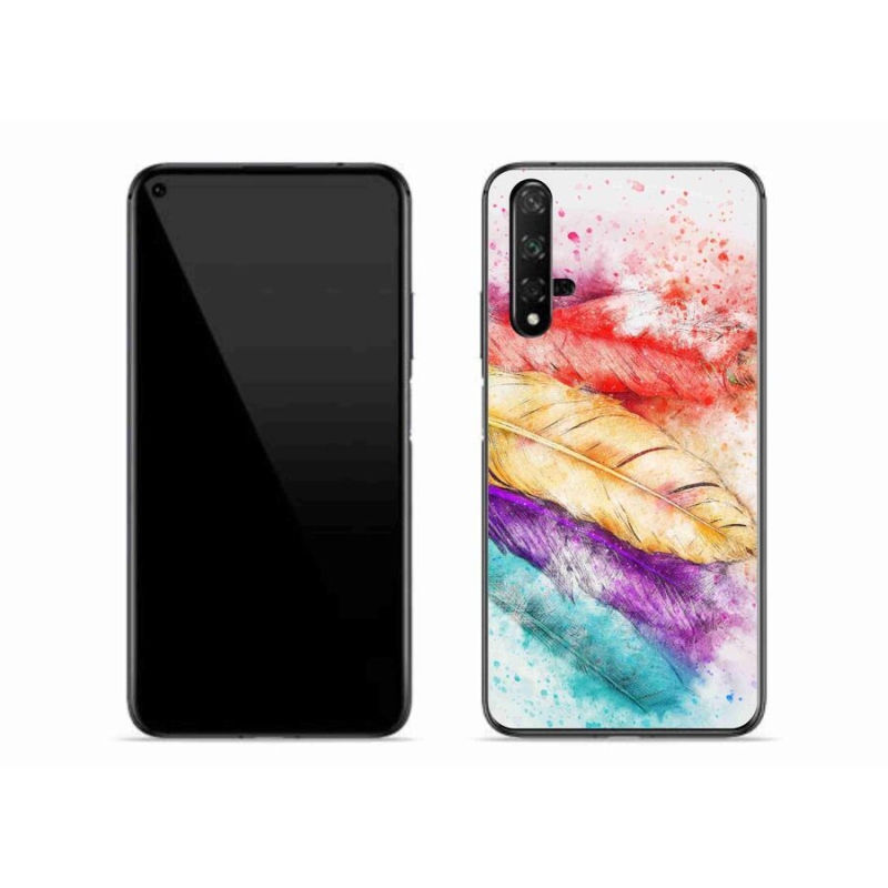 Gél borítás mmCase mobil Huawei Nova 5T - színes toll