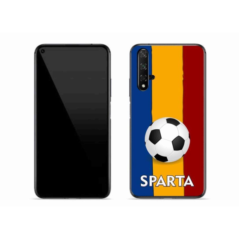 Gél borítás mmCase a Huawei Nova 5T számára - futball 1