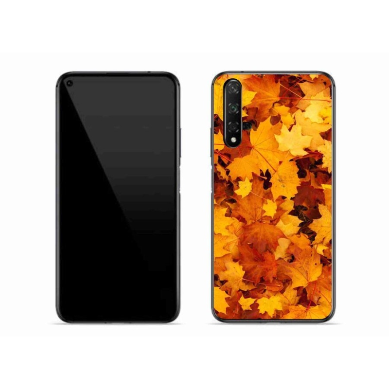 Gél borítás mmCase a Huawei Nova 5T-hez - juharlevelek