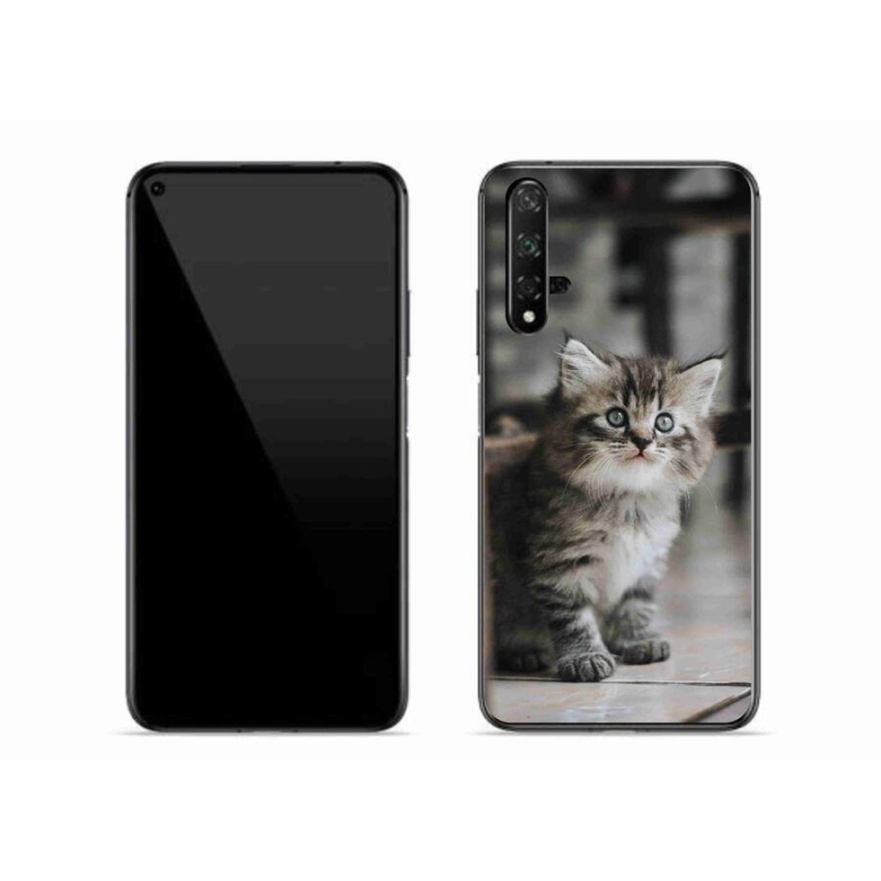 Gél borítás mmCase mobil Huawei Nova 5T - cica