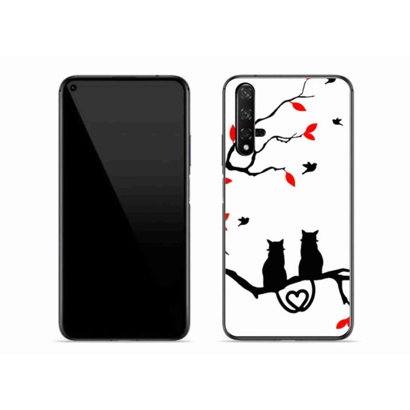 Gél borítás mmCase a Huawei Nova 5T-hez - macskaszerelem