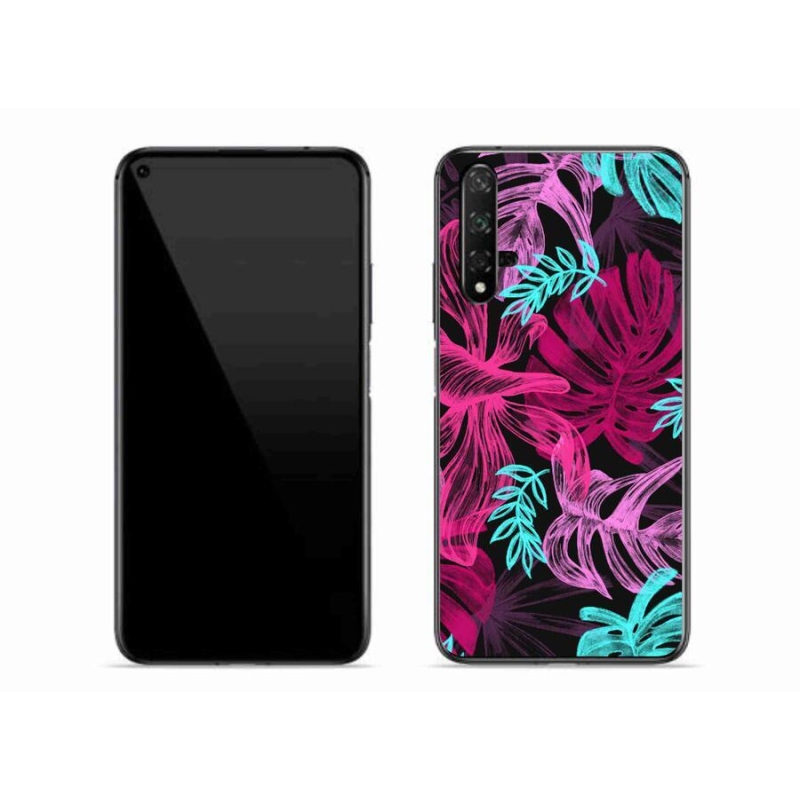 Gél borító mmCase mobil Huawei Nova 5T - virágok 1
