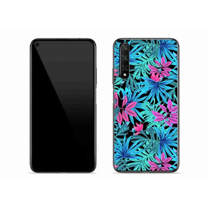 Gél borító mmCase a mobil Huawei Nova 5T - virágok 3