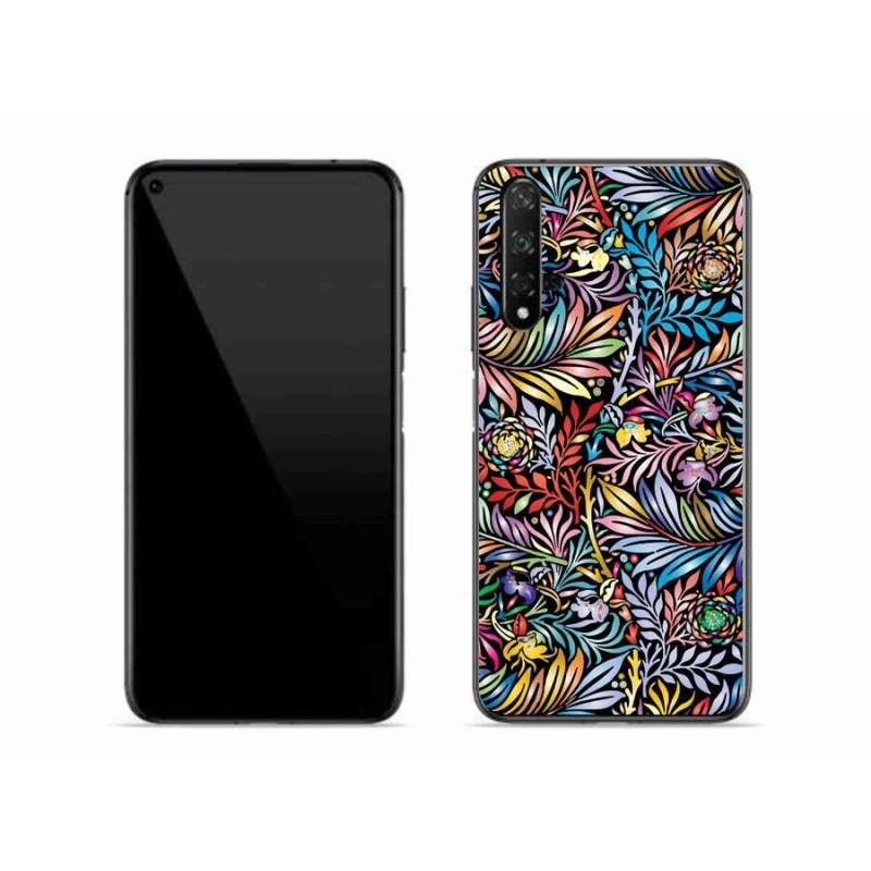 Gél borító mmCase a mobil Huawei Nova 5T - virágok 5