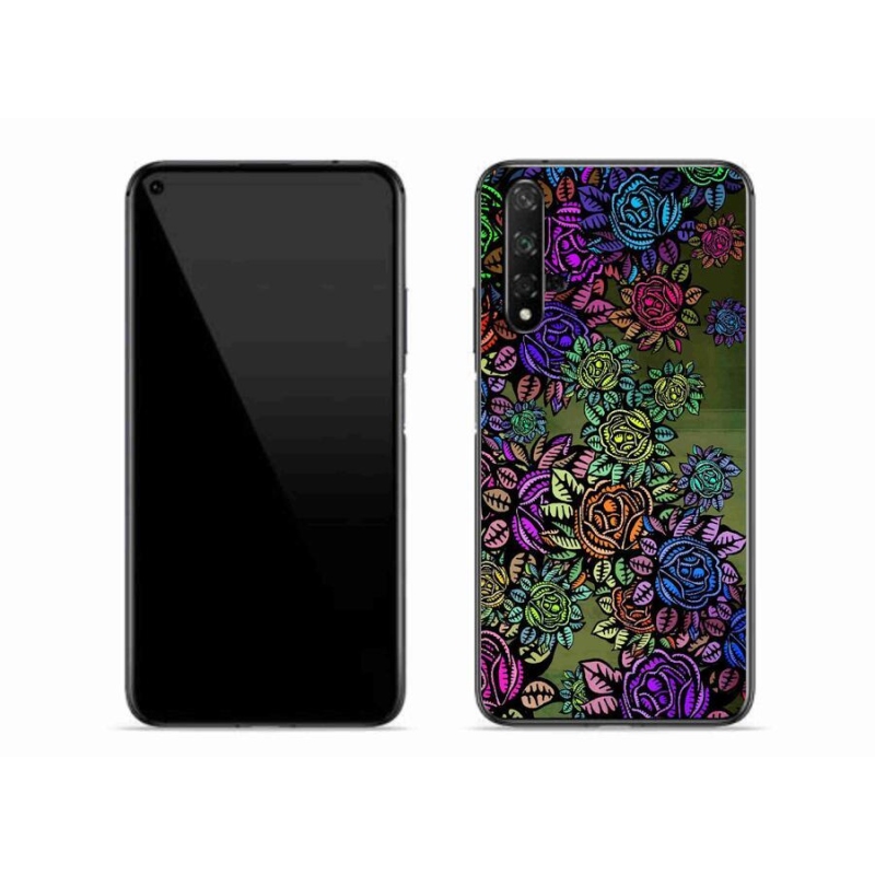 Gél borító mmCase a mobil Huawei Nova 5T - virágok 6