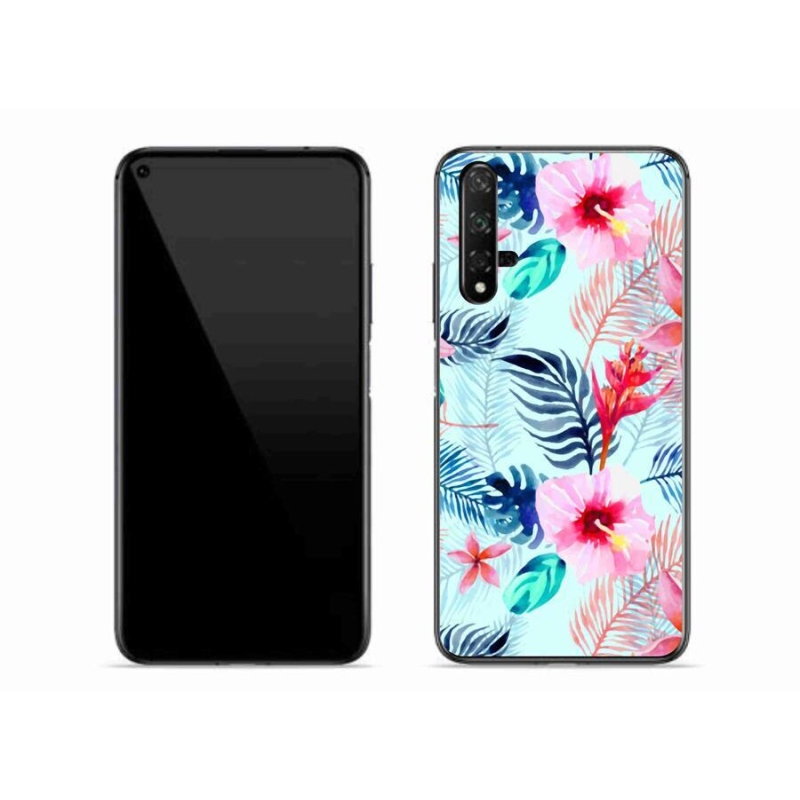 Gél borítás mmCase mobil Huawei Nova 5T - virágok